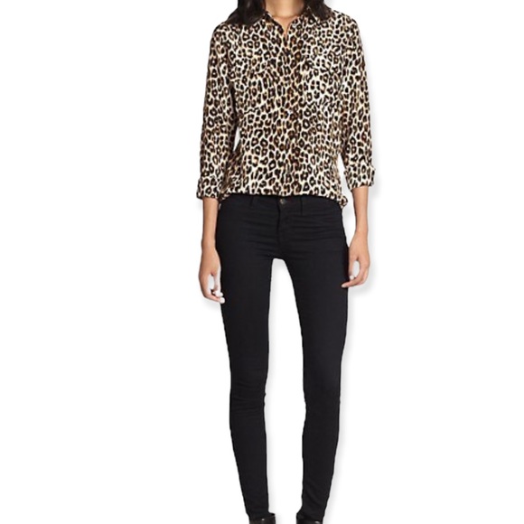 Equipment Slim Signature Silk Leopard Print Shirt - Picture 3 of 3